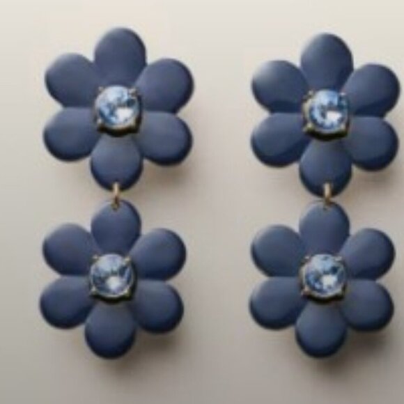 Kate Spade New York X Target YOU GET 2 SETS Flower Earrings (1 box Blue & 1 Red) - Picture 3 of 10